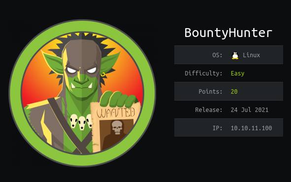 HTB - BountyHunter Write-up